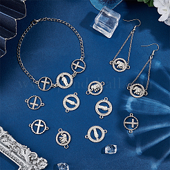 60 шт. 3 стиля подвески-соединители из сплава с кристаллами и стразами&nbsp;FIND-HY0002-57