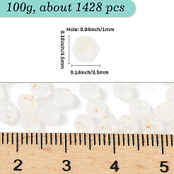 100 г матовых стеклянных бусин&nbsp;FGLA-PA0001-01A