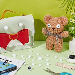 200 шт. 5 стиля пластиковых шайб для кукольных глаз&nbsp;FIND-PH0021-74