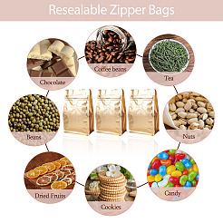 10 шт. БОПП и алюминизированный ПЭТ и полиэтиленовые пакеты для кофе с застежкой-молнией и клапаном&nbsp;ABAG-TA0001-93D