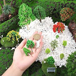 8 пластиковая модель дерева&nbsp;AJEW-CA0001-63