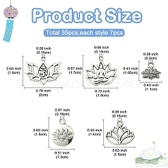 35шт 5 стиля подвески из сплава в тибетском стиле&nbsp;FIND-YW0005-32