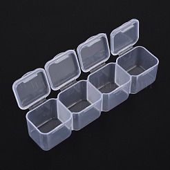 Прямоугольные полипропиленовые (полипропиленовые) контейнеры для хранения бусинок CON-N011-012B