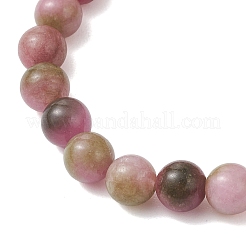 2 шт. эластичный браслет из бусин натурального белого нефрита для женщин&nbsp;BJEW-JB13165