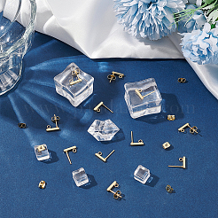 Фурнитура для сережек-гвоздиков из нержавеющей стали 304&nbsp;STAS-LP0001-17