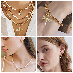 8 шт. латунные подвески с микропаве из прозрачного кубического циркония&nbsp;KK-BBC0021-82