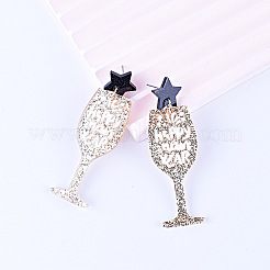 Бокал с подвесками из акрила в виде бокала и надписью «С Новым годом»&nbsp;FS-WG98AAA-01