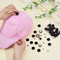 30 пакетик обтянутых тканью литые пуговицы&nbsp;BUTT-PH0001-68