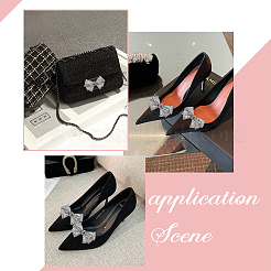 Украшение обуви бантом из горного хрусталя&nbsp;FIND-FG0002-01