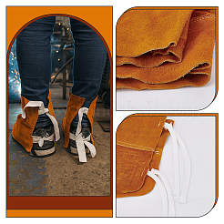 1 пара сапог для сварки из коровьей кожи&nbsp;AJEW-PH0007-22