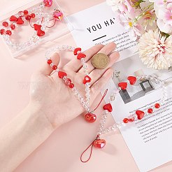 Ремешки для мобильных телефонов из акрила&nbsp;HJEW-GO00071