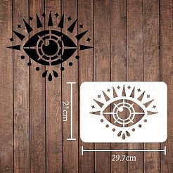 Большие пластиковые многоразовые шаблоны трафаретов для рисования&nbsp;DIY-WH0202-065