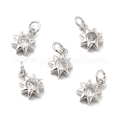 Латунные микро проложить кубического циркония подвески&nbsp;KK-E068-VB237