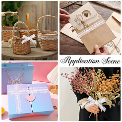 3 рулон двухцветной полиэстеровой кружевной ленты с цветочной вышивкой&nbsp;OCOR-CY0001-37