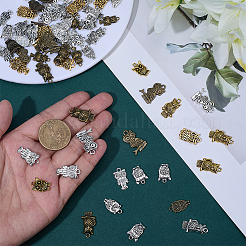 108шт 18 стиля подвески из сплава в тибетском стиле&nbsp;UNKW-SC0003-39