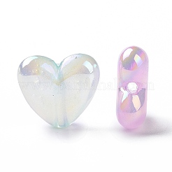 УФ-покрытие Радужные переливающиеся светящиеся акриловые бусины&nbsp;OACR-E010-10