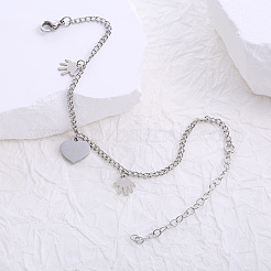 Минималистичные браслеты с подвесками из нержавеющей стали&nbsp;UF7886