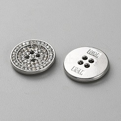 Кнопки из сплава с 4 отверстием&nbsp;BUTT-WH0012-21B-P