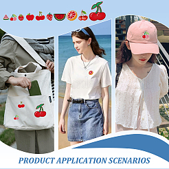 20 шт. 20 стиля фруктов компьютерная вышивка ткань приклеиваемые/пришивные нашивки&nbsp;PATC-AR0001-18