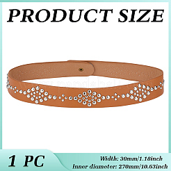 1 шт. кожаных лент с металлическими заклепками для аксессуаров для соломенной шляпы своими руками&nbsp;AJEW-MA0001-14