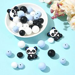 40шт 10 стиля силиконовые бусины&nbsp;SIL-FS0001-27A