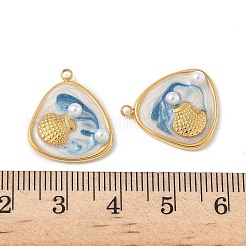 Подвески из нержавеющей стали 304 с эмалью&nbsp;STAS-U057-11G-C