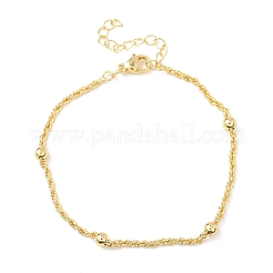 Латунные спутниковые цепи браслеты для женщин&nbsp;BJEW-C140-18G