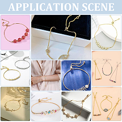 8 шт. 304 нержавеющая сталь коробка цепи слайдер браслет изготовление&nbsp;AJEW-UN00017