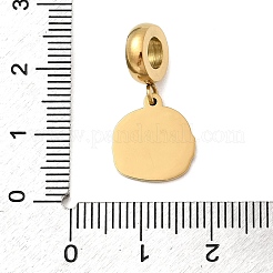 304 нержавеющая сталь эмалированная европейские подвески-шармы&nbsp;STAS-D153-05A-G