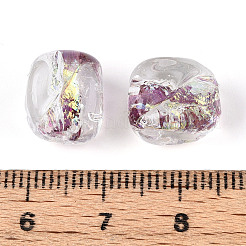 Ручной работы бусины фольги&nbsp;FOIL-T007-02D