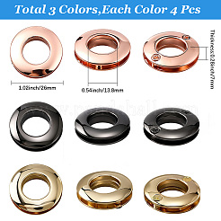 12 шт. 3-х цветная литая фурнитура для люверсов&nbsp;FIND-GF0008-38