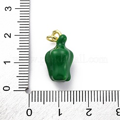 Латунь эмаль подвески&nbsp;KK-U066-03C-G