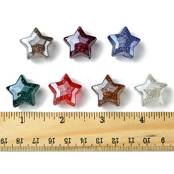 21шт 7 цвета прозрачные акриловые бусины&nbsp;OACR-FS0001-95