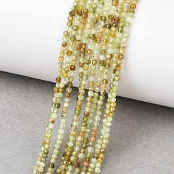 Естественный зеленый гранат бисер нитей&nbsp;G-A235-A02-02A
