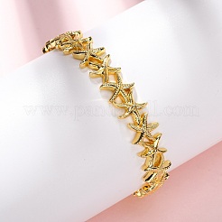 Латунь манжеты браслеты для женщин&nbsp;BJEW-F514-02G