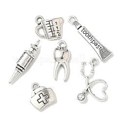 30шт 6 стиля подвески из сплава в тибетском стиле&nbsp;TIBEP-FP0001-18