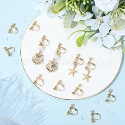 20 шт. фурнитура для сережек-клипс из нержавеющей стали 316&nbsp;STAS-BBC0008-59G