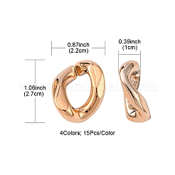 60шт 4 цвета УФ покрытие акриловые соединительные кольца&nbsp;FIND-FS0001-25