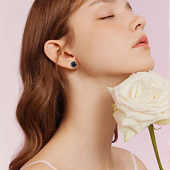 120 шт. бусины из натурального черного оникса&nbsp;G-PA0001-06A