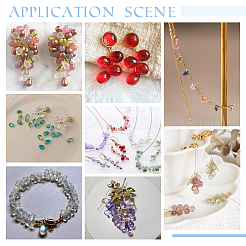 120 шт. 12-х цветные подвески из искусственного стекла с драгоценными камнями&nbsp;GLAA-GA0001-49