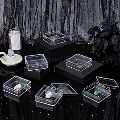 Квадратные акриловые ящики для хранения&nbsp;LS-CON-WH0125-10A