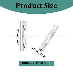 1000 шт. стеклянные витые бусины-стекляшки&nbsp;SEED-HY0001-12A