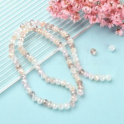 Стеклянные бусины с гальваническим покрытием &nbsp;EGLA-YW0002-D09