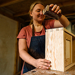 Самоклеящаяся бумага из ПВХ с текстурой дерева&nbsp;DIY-WH0632-19A-01