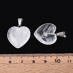 Сердца натуральный кристалл подвески&nbsp;G-Q438-15