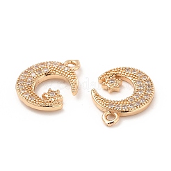 Латунные микро проложить кубического циркония подвески&nbsp;KK-E071-15KCG