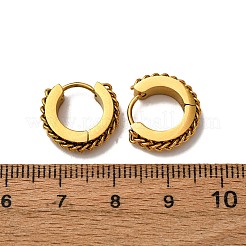 Серьги-кольца из нержавеющей стали 304&nbsp;EJEW-D331-13G