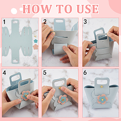 10 комплект из 5-х цветных сумок из искусственной кожи&nbsp;PURS-CL0001-03