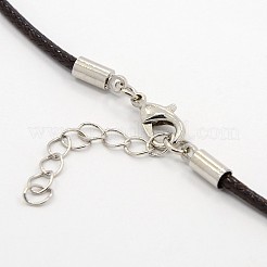 Вощеный шнур ожерелье материалы&nbsp;X-MAK-F003-07