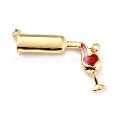 Соединители латунные эмалевые звенья&nbsp;KK-P204-03G